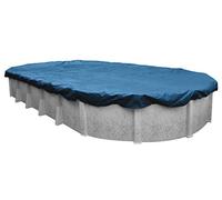 Pool Mate 351218-4PM Bâche d'hiver résistante pour Piscine Hors Sol Ovale Bleu 3,7 x 5,5 m