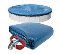 Pool Mate 3528-4PM Bâche d'hiver résistante pour Piscine Hors Sol Ronde Bleu 8,5 m