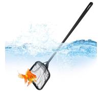 Pool Net, Fine Mesh Pool Salvage Skimmer, 13.78 inches Portable Debris Removal Tool for Fish Tanks, Fountains, Bathtubs, Aquarium Cleaning Accessory at Leaves, Hair and Particles