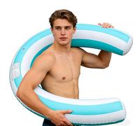 Pool Noodles Float, Inflatable Pool Float Raft Adult, Heavy Duty Leakproof U Shape Swim Tube Floating Lounger for Beach Lake River Party Outdoor Summer Travel Vacation Camping Water Games