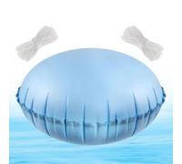 Pool Pillow, Ice Equalizer Cushion, 4x4 Ft Inflatable Pad, Thick Floating Support, Durable Buoyancy Aid for Swimming Lake River Tubing Beach Vacation Party Spa Resort Hot Tub, 9.06x8.66x1.57 inches
