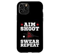 Pool Playing Aim Shoot Swear Repeat Pool Playing Billiards Coque pour iPhone 11 Pro
