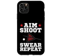 Pool Playing Aim Shoot Swear Repeat Pool Playing Billiards Coque pour iPhone 11 Pro Max
