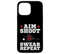 Pool Playing Aim Shoot Swear Repeat Pool Playing Billiards Coque pour iPhone 13 Pro Max