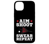 Pool Playing Aim Shoot Swear Repeat Pool Playing Billiards Coque pour iPhone 14 Plus