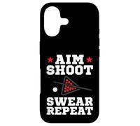 Pool Playing Aim Shoot Swear Repeat Pool Playing Billiards Coque pour iPhone 17