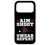 Pool Playing Aim Shoot Swear Repeat Pool Playing Billiards Coque pour iPhone 17 Pro Max