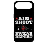 Pool Playing Aim Shoot Swear Repeat Pool Playing Billiards Coque pour iPhone Air