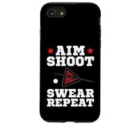 Pool Playing Aim Shoot Swear Repeat Pool Playing Billiards Coque pour iPhone SE (2020) / 7/8