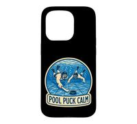 Pool Puck Calm Hockey Subaquatique Palet Équipe Coque pour iPhone 15 Pro