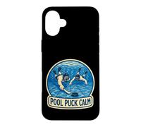Pool Puck Calm Hockey Subaquatique Palet Équipe Coque pour iPhone 16 Plus