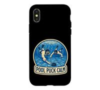 Pool Puck Calm Hockey Subaquatique Palet Équipe Coque pour iPhone X/XS