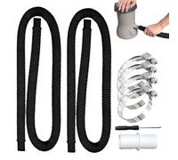 Pool Pump Hose, 32mm Heavy Duty Hoses Set, 150x3.2x3.2cm/59.06x1.26x1.26 Inches Durable Spa Accessories, Flexible Garden Drainage Outdoor Pools Cleaning Backwash Rinse Maintenance