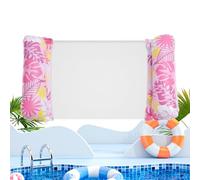 Pool Raft, Inflatable Swimming Float, Hammock Lounge Design with Comfortable Tanning Mat, Water Floatie Bed for Swim Party, Backyard, Beach, River, Outdoor Relaxation, 230 g