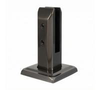 Pool Railing Clamp Pince Garde Corps Verre Support Railing Fixation Inox 304 Maintien Stable avec Coussinet et Capot de Base Adaptée aux Clôtures de, Array, 黑钛, 160mm
