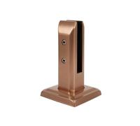 Pool Railing Clamp Pince Garde Corps Verre Support Railing Fixation Inox 304 Maintien Stable avec Coussinet et Capot de Base Adaptée aux Clôtures de, Array, 玫瑰金, 160mm