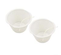 Pool Skimmer Basket for pour pentair B-172 White ABS Pool Skimmer(2pcs) | Fits pour pentair B-172, white ABS plastic, captures leaves dirt debris, protects pump system