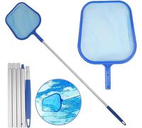 Pool Skimmer Net 160 cm Pool Accessory with Telescopic Pole Algae Skimmer for Algae,Ponds,Pools Fine Leaf Net