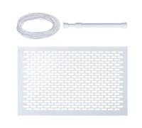 Pool Skimmer Net, Debris Filter Cover, Leaf Guard Screen, Anti Rust Stainless Mesh Effective Dirt Remover 1 Pack Black for Pond, Pool, Hotel, School, Backyard, 15,3 x 9,8 Pouces
