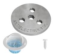 Pool Skimmer Weight Plate - Galvanized Zinc 8x8x1cm | Zinc Anode Block With Protection, Electrolysis Prevention, Pump System Support | Pool Equipment Part For Indoor Outdoor Swimming