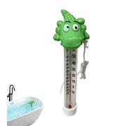 Pool Temperature Gauge, Crocodile Floating Thermometer Kit, Water Monitor Design with Easy Read Display, 10.83x3.54 inches Bath Temperature Tool Set, Cute Animal Gauge with Modern Style for Kids