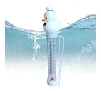 Pool Temperature Gauge, Floating Duck Thermometer, Easy-Read Display, Waterproof Measuring Device, Attached String for Secure Placement, Ideal for Swimming Pools, Ponds, Aquariums