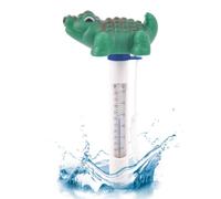 Pool Temperature Gauge - Floating Water Thermometer With Clear Scale Display, Cute Crocodile Reader, Reliable Spa Measuring Accessory, Lightweight Tool | Waterproof Indicator For Bath Tub jacuzi Ice