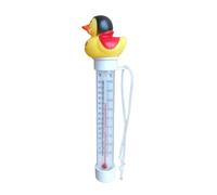 Pool Temperature Meter Floating, Duck-Shaped Ice Bath Thermometer 7.87x2.36 inches, Easy-Read Floating Measuring Device with String, Ideal for Swimming Pools, Ponds, Aquariums, Bathtubs