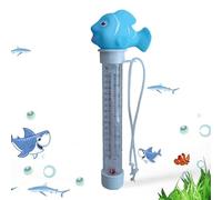 Pool Temperature Meter, Floating Thermometer, Cartoon Style Gauge, Precise Reading, Shatter Resistant, Easy View Display, Fun Design, Perfect for Lake, Shower, Family, Children, (PP)