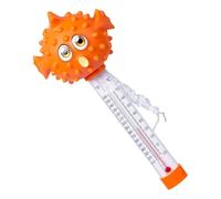 Pool Thermometer, Floating Gauge, Water Temperature Monitor, Orange, Green, Shockproof Animal Design, Easy to Read Display, for Spa Bathtub Swimming Pond Aquarium Indoor Bath Use