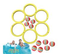 Pool Throwing Toy - Lightweight Colorful Swimming Accessories Throw Game Set | Colorful Lightweight Throw Game Set Outdoor Fun | Floats Tossing Toy Pool Water Sports For Family Gatherings Activities