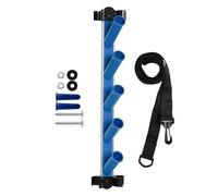 Pool Tool Organizer - 23.62 Inch Swimming Pool Storage Rack | Aluminum Vacuum Hose Storage - Holds Up to 5 Cleaning Accessories & 2 Poles Keeps Pools Area Tidy & Resistant to Outdoor Córrosion