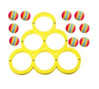 Pool Toss Game - EVA Water Toy Set with Floating Ring & 10 Balls | Fun Poolparty Game for Kids & Adults | Beach, Swimming Pool & Outdoor Summer Activities