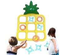 Pool Toss Game Set, Inflatable Board Games, Toss Set Water Floats, Pineapple Shape Pool Game, Swimming Pool Toys, Pool Games For Kids, Water Toss Game, Inflatable Chess Board, Outdoor Pool Activities
