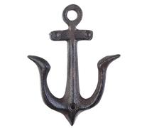 Pool Towel Hooks - 12x10cm Iron Vintage Nautical Bathroom Wall Hanger Decorative Hardware | Home Cabin Lake Cottage Nursery Shower Yard Beach Kitchen Bedside Organizer Summer Functional Accessory