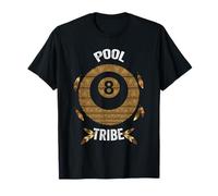Pool Tribe | Billard 8 Boules de Billard indigène Tribal T-Shirt