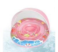 Pool Tubes - Inflatable Pool Ring With Removable Canopy | Anti-Tip Floating Water Seat & Safety Buoyancy Raft For Boys & Girls Aged 0-3 Years, Beach, River, Summer Party