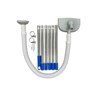 Pool Vacuum Cleaner - Adjustable Manual Suction Tool with Hose