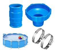 Pool Vacuum Hose Connector - Quick Connect Heavy Duty Adapter | Pool Skimmer Hose Attachment for Home Backyard Commercial Pools with Durable Leak Resistant Design for Maintenance Upgrade