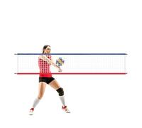 Pool Volleyball Net, 15x3Ft Adjustable Replacement, Water Games Accessory, Compact Pool Tennis Net, Ideal for Beach, Yard, Party, Ponds and Outdoor Recreation Use