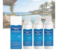 Pool Water Purifier Liquid, Fast-Acting Pool Clarifier & Cleaning Solution for Swimming Pools, Spas & Hot Tubs, Professional Grade Water Treatment for Crystal Clear Water (3PCS)