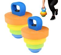 Pool Weights For Water Exercise - EVA, 2 Pieces Adjustable Swim Workout Kettlebell - Water Hand Weights For Swimmers Athletes Beginners Professionals Women Men Backyard Travel Hotel