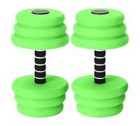 Pool Weights, Pool Resistance Dumbbells, EVA Material Ergonomic Grip Lightweight Compact Buoyant Easy Storage, Swimming Exercise Equipment for Outdoor Women Men, 10.83x5.91inches, Green