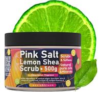 Poola & Bloom Gommage Main Sel Rose Himalayen Beurre Karité Exfoliant Hydratant 500g Peau Douce Éclatante Soin Corps Pieds Mains Revitalisant Parfum Citron Minéraux Naturels