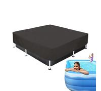Poolabdeckung Rechteckig - Schwimmbadabdeckungen | Rechteckige Poolabdeckungen | Familienpool Covers - Rechteckiger Schwimmteich UV -Widerstand Wasserdicht Regenfeste Beschützer Für Den Außenbereich