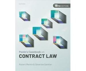 Pooles Casebook on Contract Law - Saintier Severine Professor of Commercial Law University of Cardiff - Oxford University Press - Livre en Anglais - Paper Saintier Severine Professor of Commercial Law