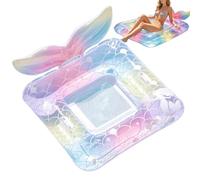 poolFloat Lounger - 95x85cm Inflatable Water Float, PVC Swimming Raft | Floating Lounge Chair for poolBeach Lake River, Summer Water Recreation Toy for Adults, Portable Inflatable Relaxation Float,