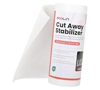 PooLin Stabilisateur Permanent à Découper - Cut Away for Embroidery - 80g/m² - Rouleau 30,48 cm × 22,86 m - Support Non Tissé pour Machine à Broder Tissus Extensibles et Mailles