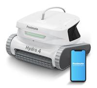 Poolmate Hydro 4 Robot nettoyeur de piscine filaire pour piscines creusées hors sol, panier filtrant de 4,1 L, nettoyage de la ligne d'eau des murs au sol, robot nettoyeur de piscine idéal pour les