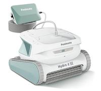 Poolmate Hydro 4 SE Robot nettoyeur de piscine pour piscines enterrées et hors sol, nettoyage des sols, murs et lignes de flottaison, câble de 10 m, grand panier filtrant à chargement par le dessus